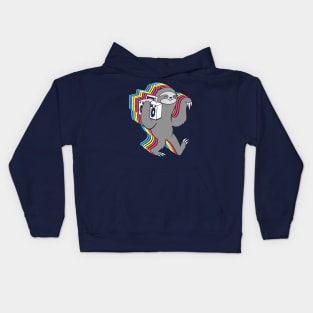 Slow Jams (Boombox Sloth) Kids Hoodie